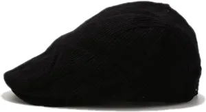 Unisex Corduroy Flat Newsboy Cap with Snap Button Vintage Gatsby Driving Hat for Women Men