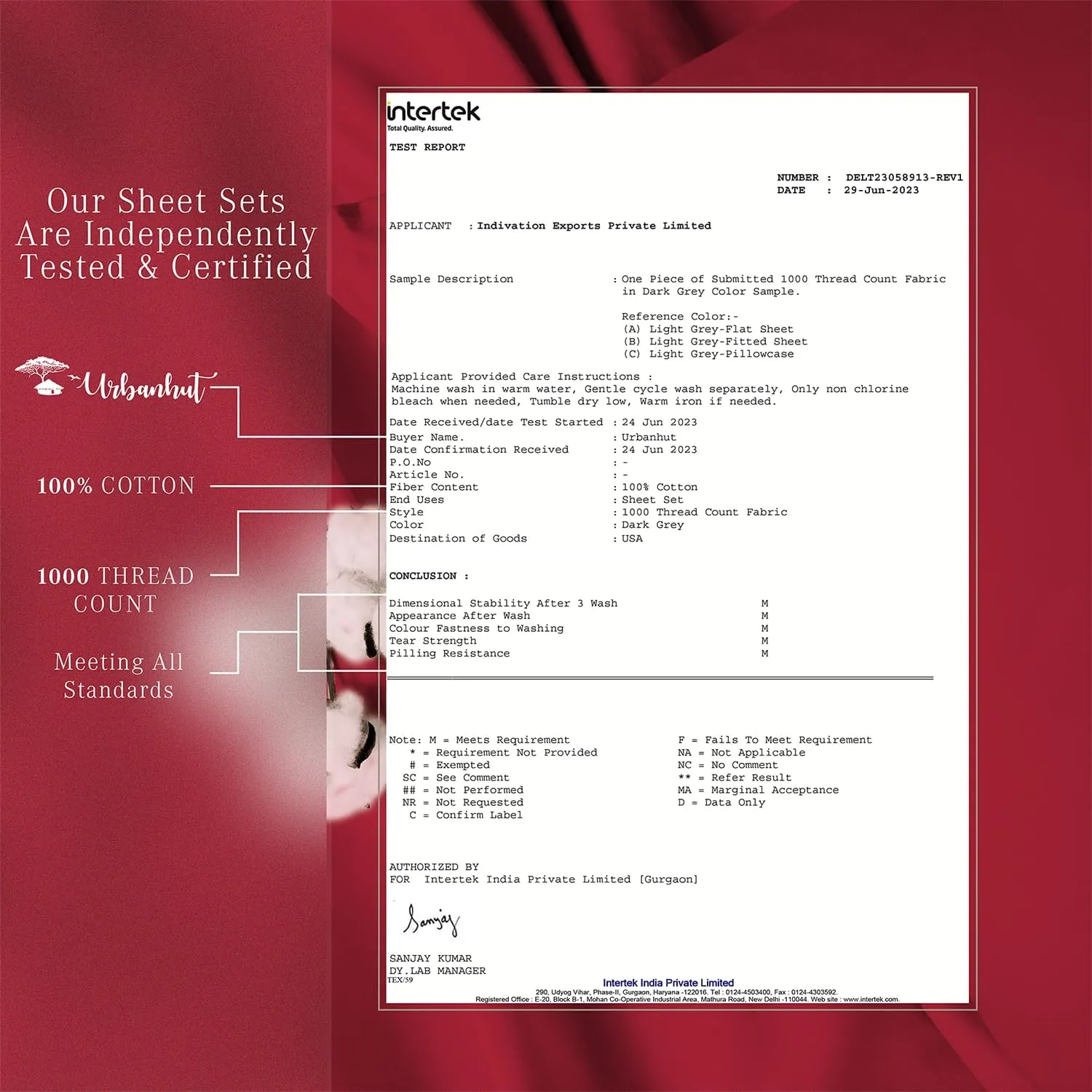 URBANHUT 1000 Thread Count King Bed Sheets Egyptian Cotton Sheet Set, Long Staple Soft & Breathable, 4 Pc Bed Sheet Sets, Luxury Hotel Sateen Sheets Fits 16" Deep Pocket - Burgundy