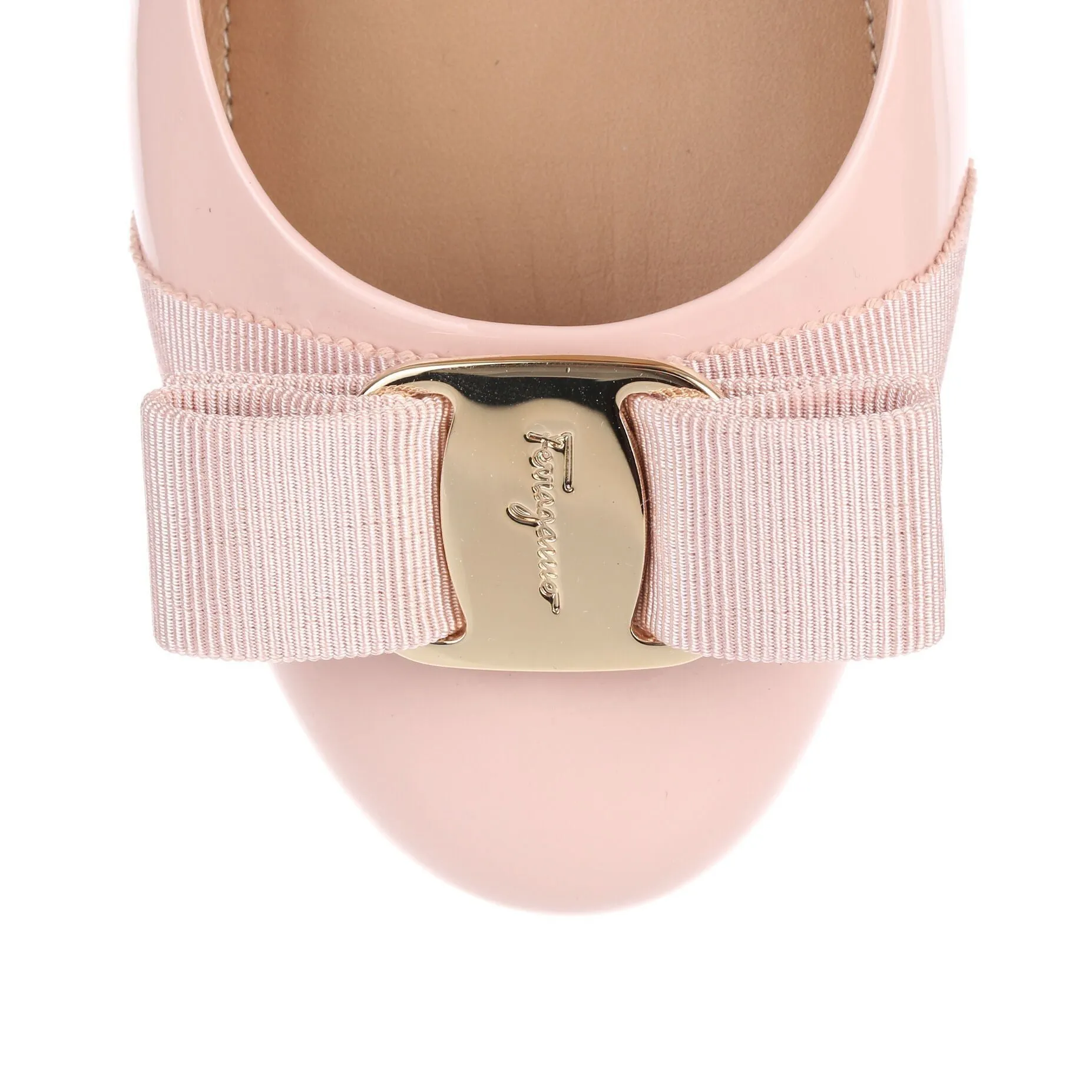 Varina patent light pink ballerina