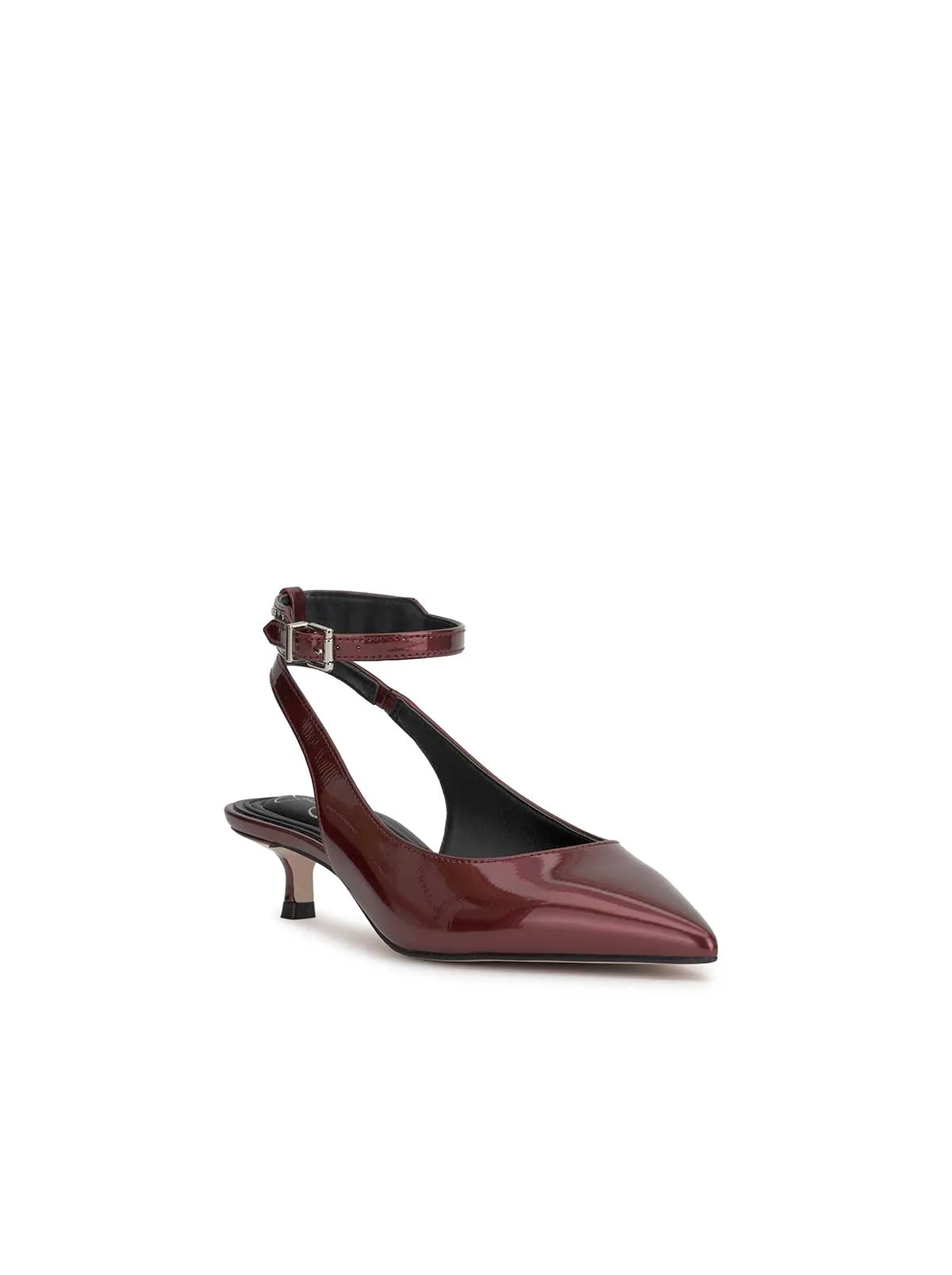 Vellana Kitten Heel Pump in Oxblood