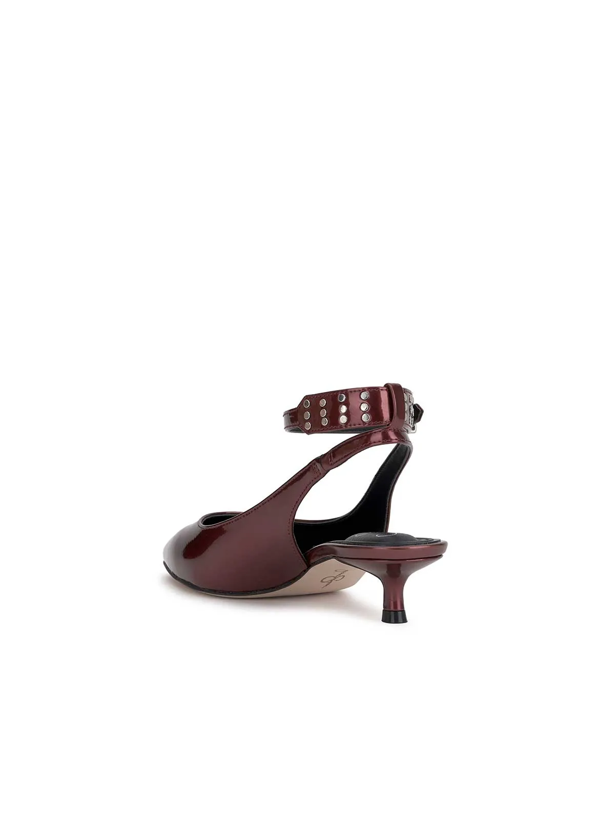 Vellana Kitten Heel Pump in Oxblood