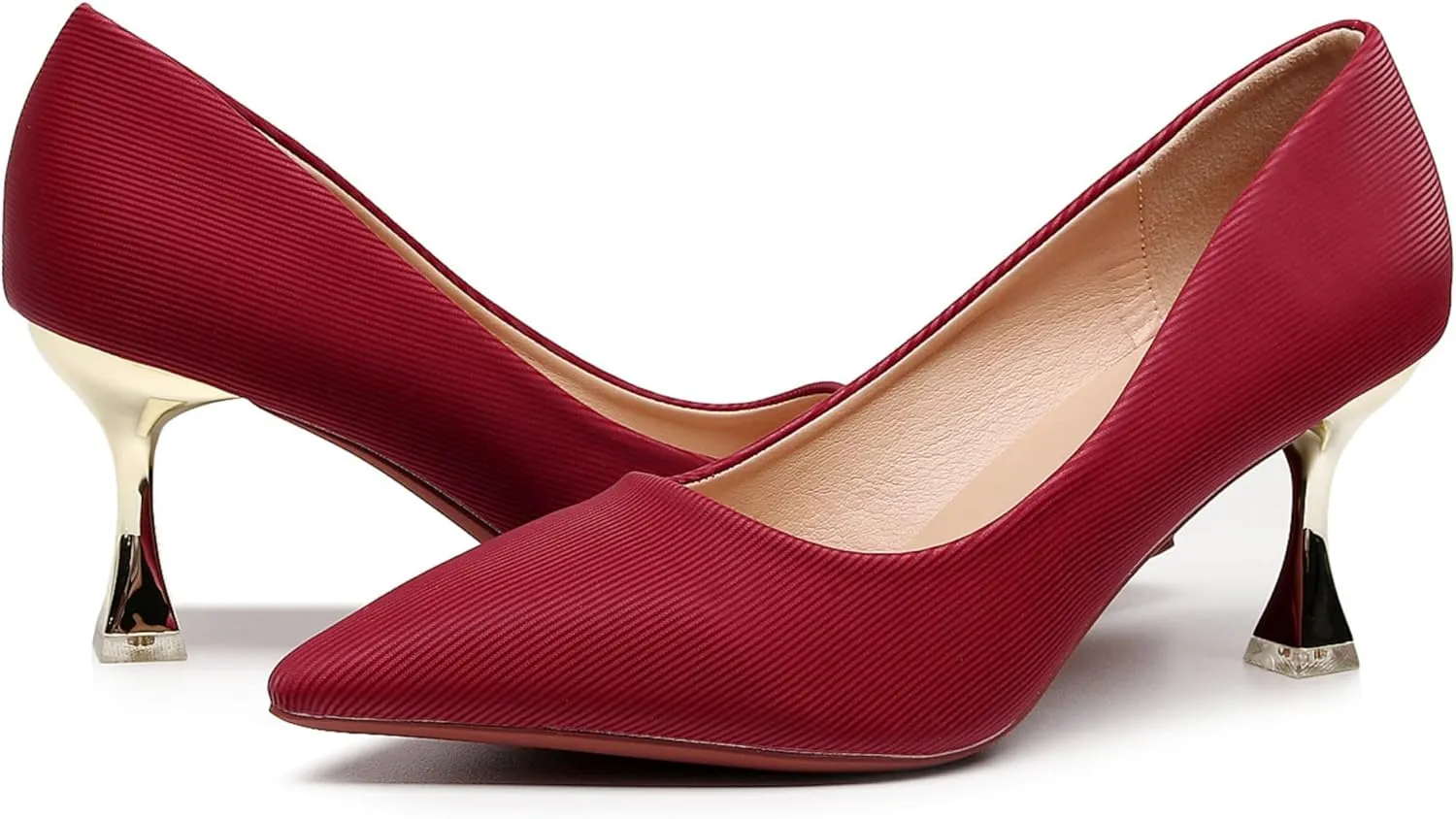 VenusCelia Women's Golden-Sun Pump Stiletto Heel Shoe