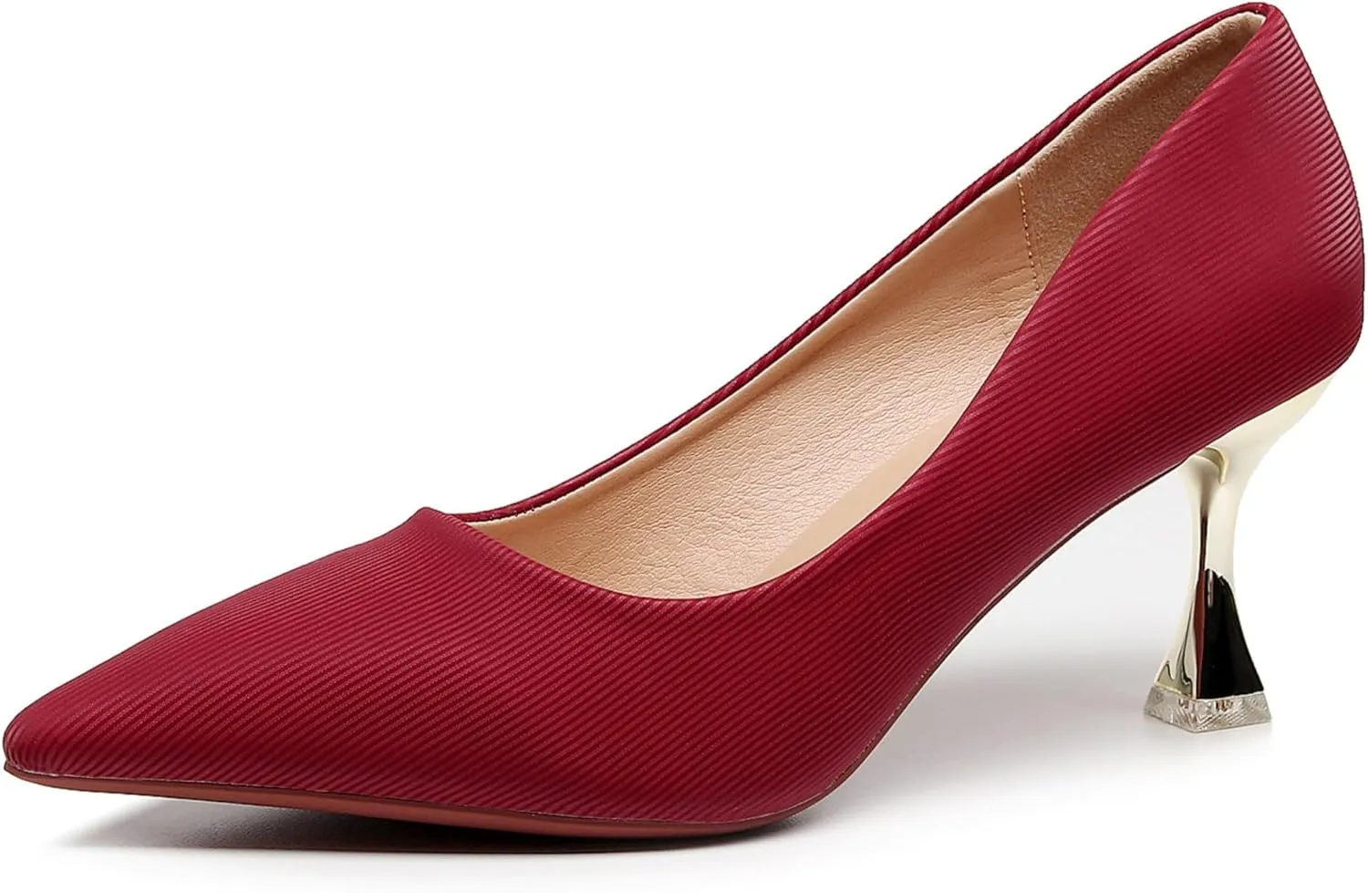 VenusCelia Women's Golden-Sun Pump Stiletto Heel Shoe