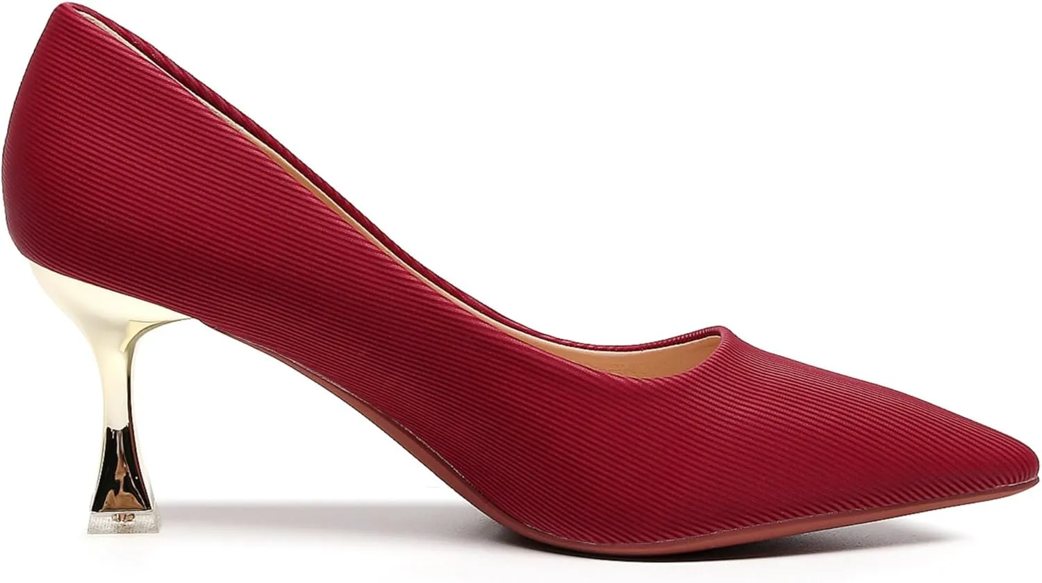 VenusCelia Women's Golden-Sun Pump Stiletto Heel Shoe