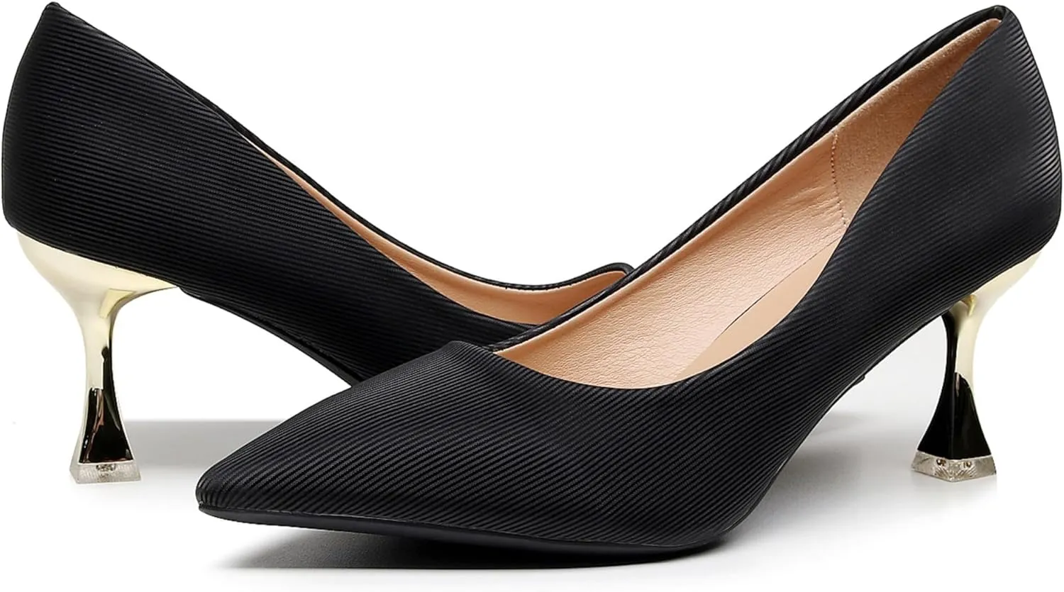 VenusCelia Women's Golden-Sun Pump Stiletto Heel Shoe
