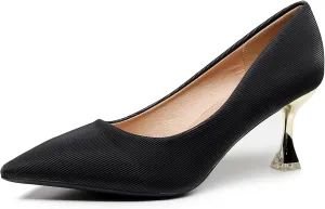 VenusCelia Women's Golden-Sun Pump Stiletto Heel Shoe