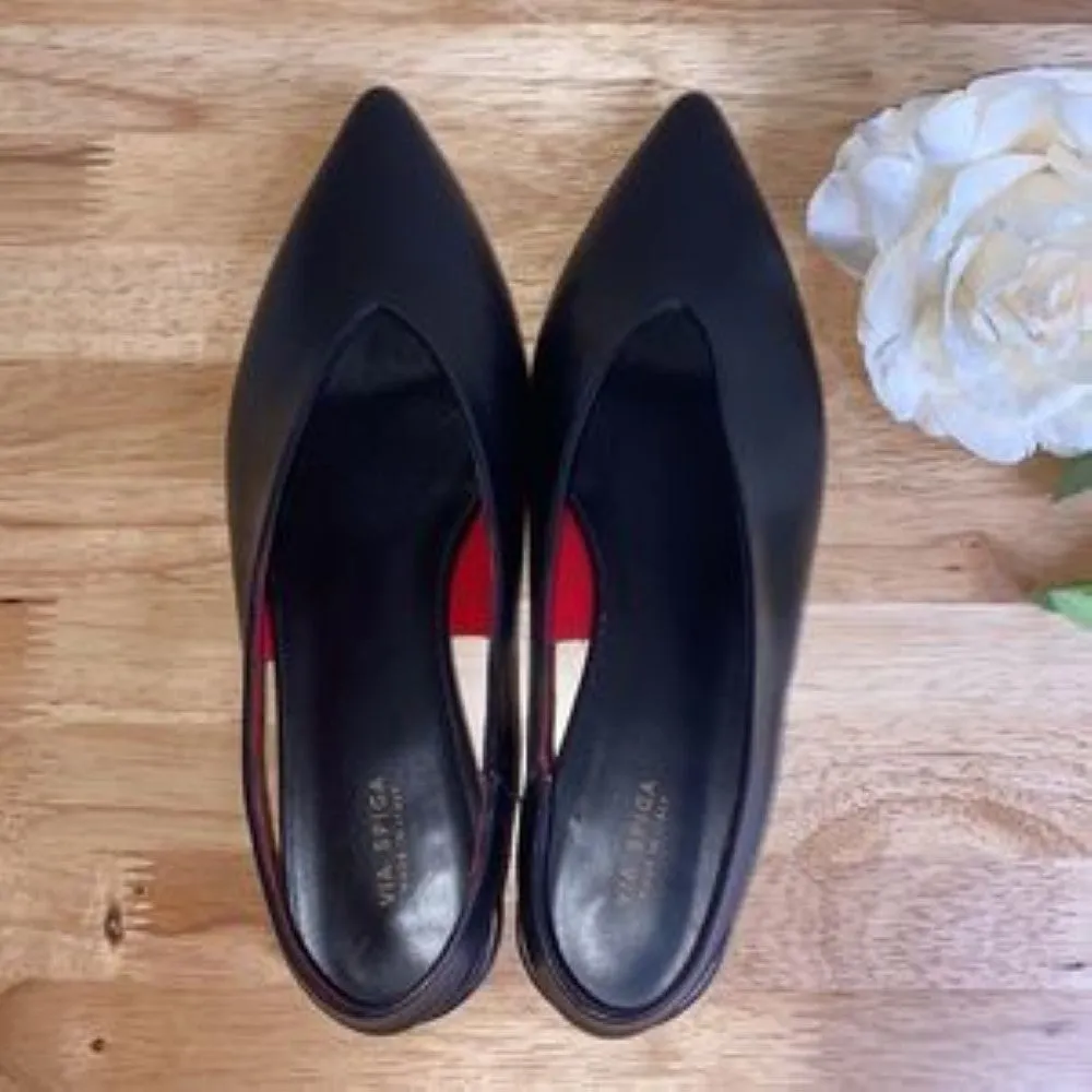 Via Spiga Darwin Slingback Pump, Size 7.5 M - Black