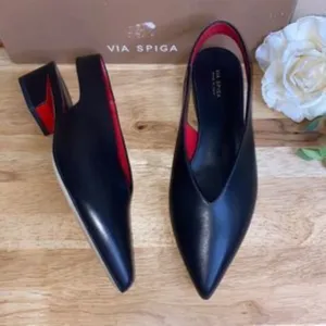 Via Spiga Darwin Slingback Pump, Size 7.5 M - Black