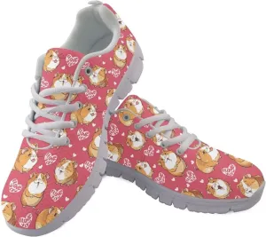 Walking Shoes for Womens Girls Lace Up Lightweight Tennis Shoes Casual Mesh Running Sneakers