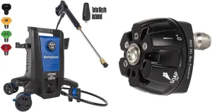 Westinghouse ePX3500 Electric Pressure Washer, 2500 Max PSI 1.76 Max GPM & Pressure Washer 6-in-1 Nozzle Attachment