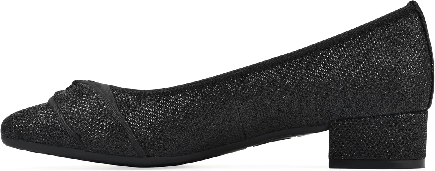 WHITE MOUNTAIN Women's Bordeaux Dressy Crisscross Block Heel
