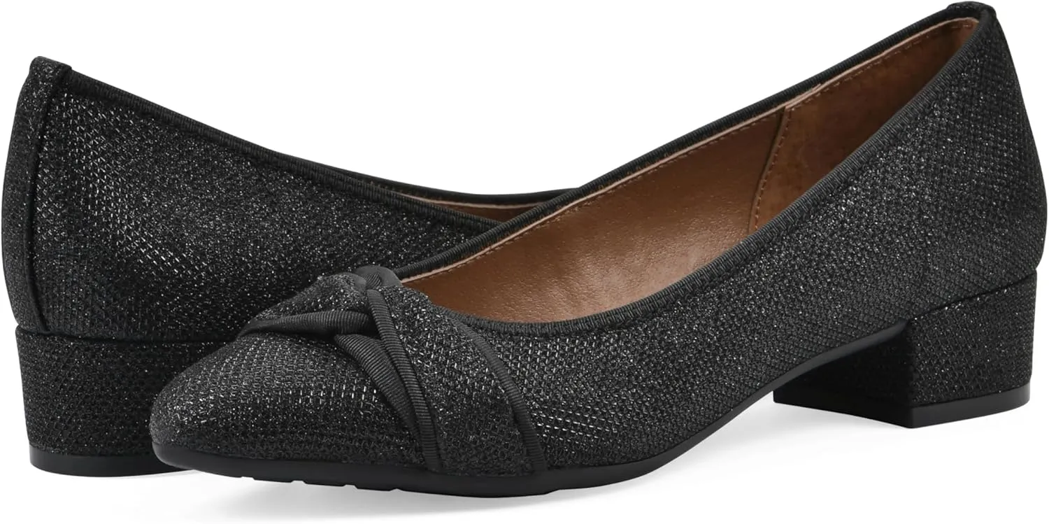 WHITE MOUNTAIN Women's Bordeaux Dressy Crisscross Block Heel