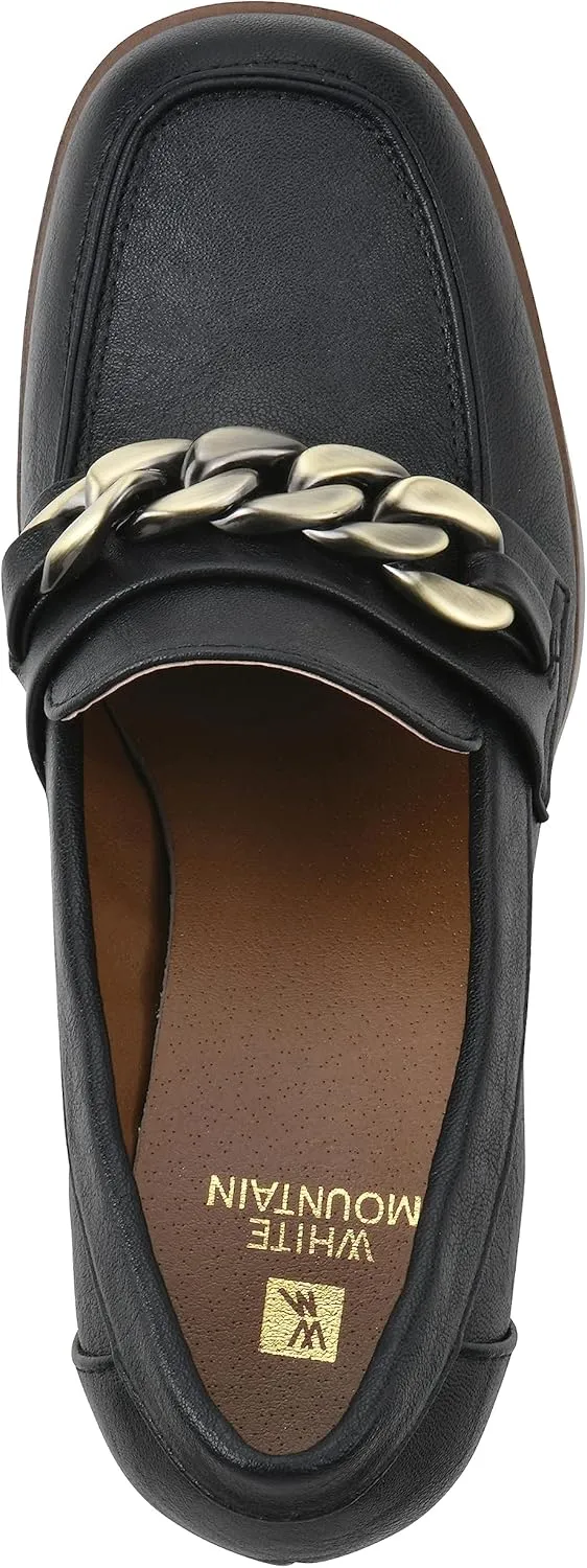 WHITE MOUNTAIN Women's Shoes Manning Platform Heel Loafer