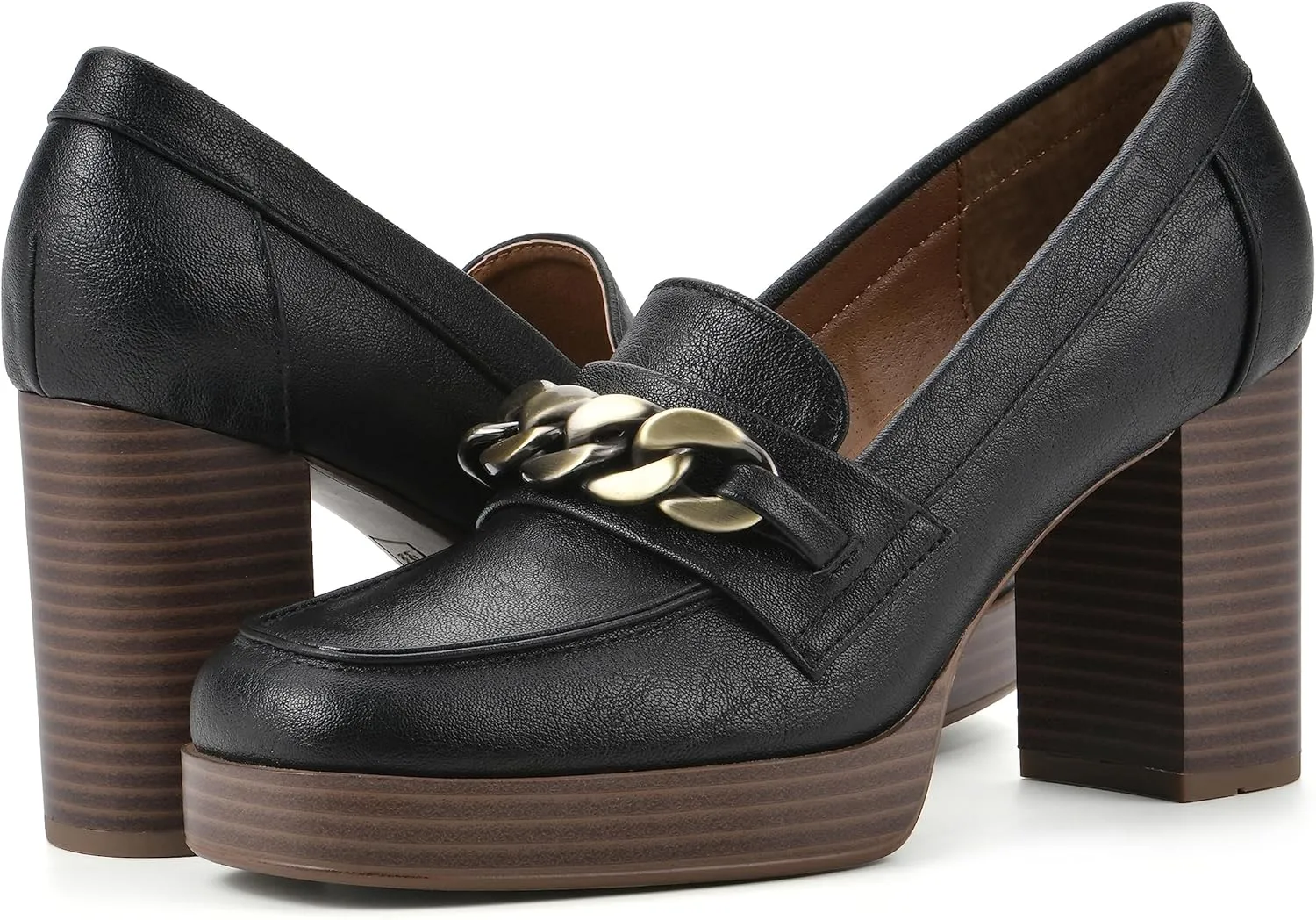 WHITE MOUNTAIN Women's Shoes Manning Platform Heel Loafer