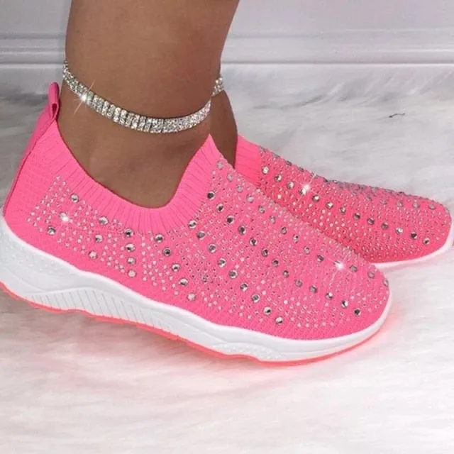 WOMEN Sneakers Comfortable Breathable Flat Slip on Plus Size