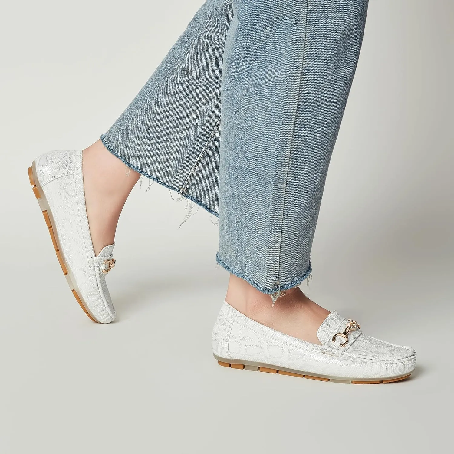 Women's Business Loafers Work Casual Flats Shoes Lightweight Penny PU Leather Slip On Walking Shoes