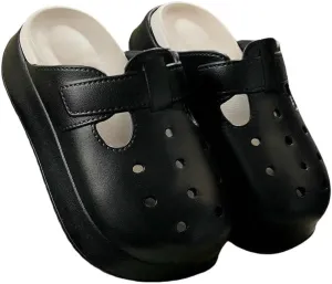 Women's Clogs Thick-Soled Eva Cork Clogs Women's Slippers Beach Sandals Women's Fashion Hollow Garden Shoes