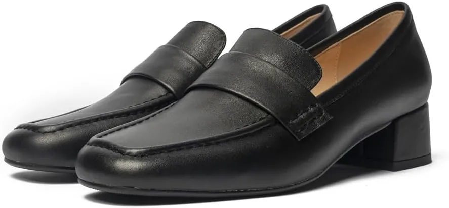 Women's Dress Leather Heels Loafer
