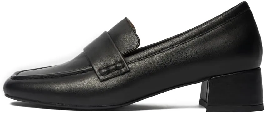 Women's Dress Leather Heels Loafer
