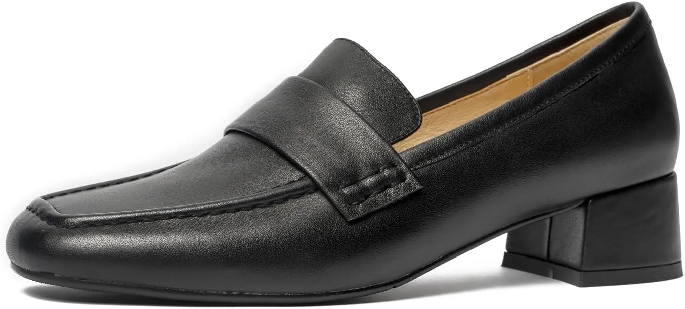 Women's Dress Leather Heels Loafer