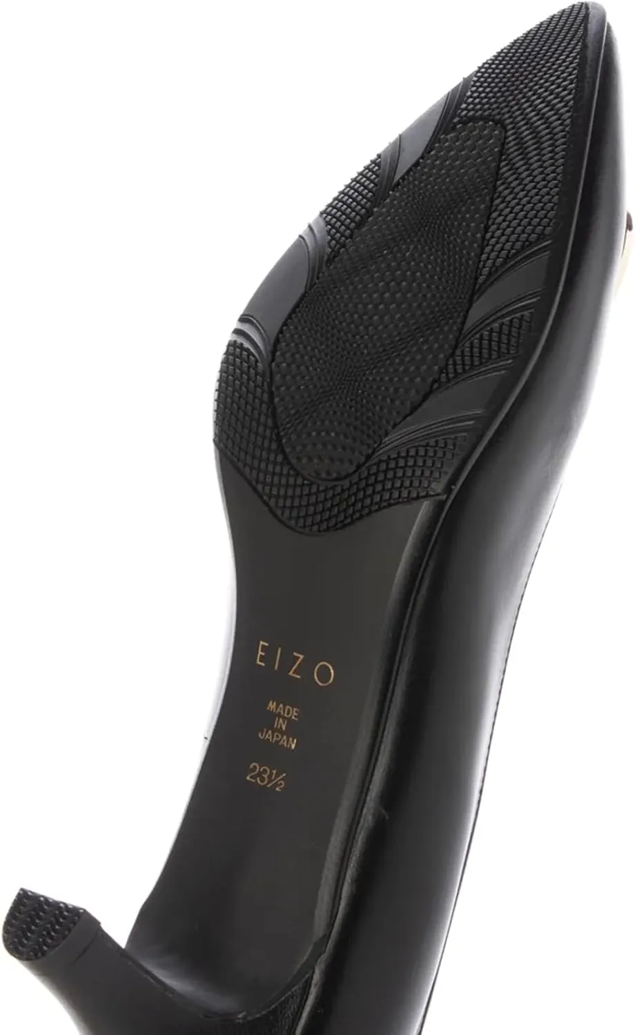 Women's EIZO Waterproof Leather Ring Motif Pointed Pump