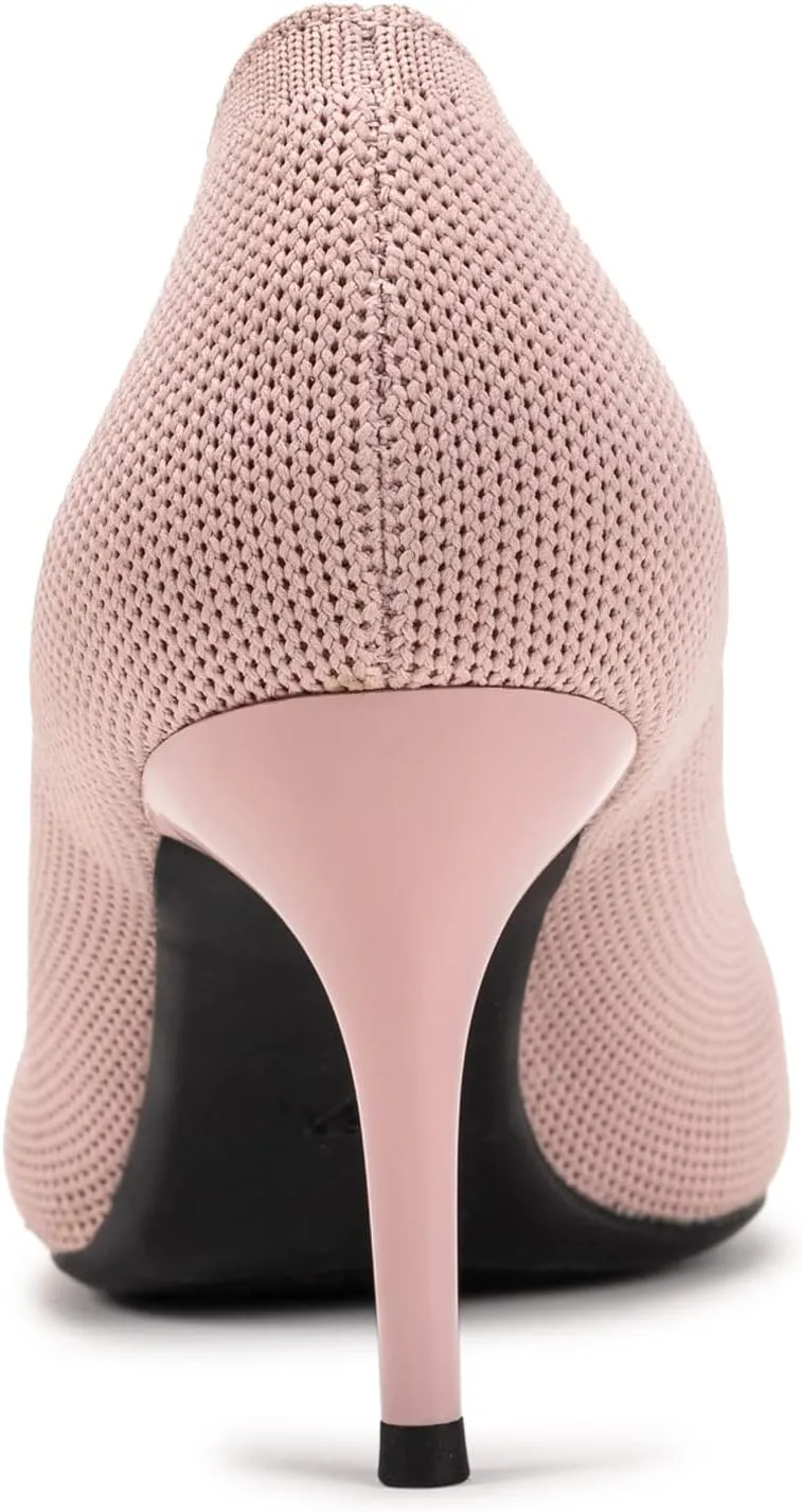 Womens Low Heel Pointed Toe Pump Shoes