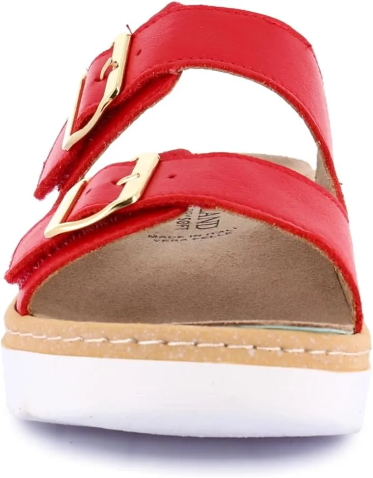 Women's Moll Double Band Slip On Platform Sandal with Removable Insole