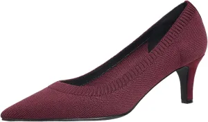 Women's Pumps Kitten Heel Pump Shoes Pointed Toe Knit Comfortable Dress Shoes for Work Business Casual Party Dressy, US Size 4-11