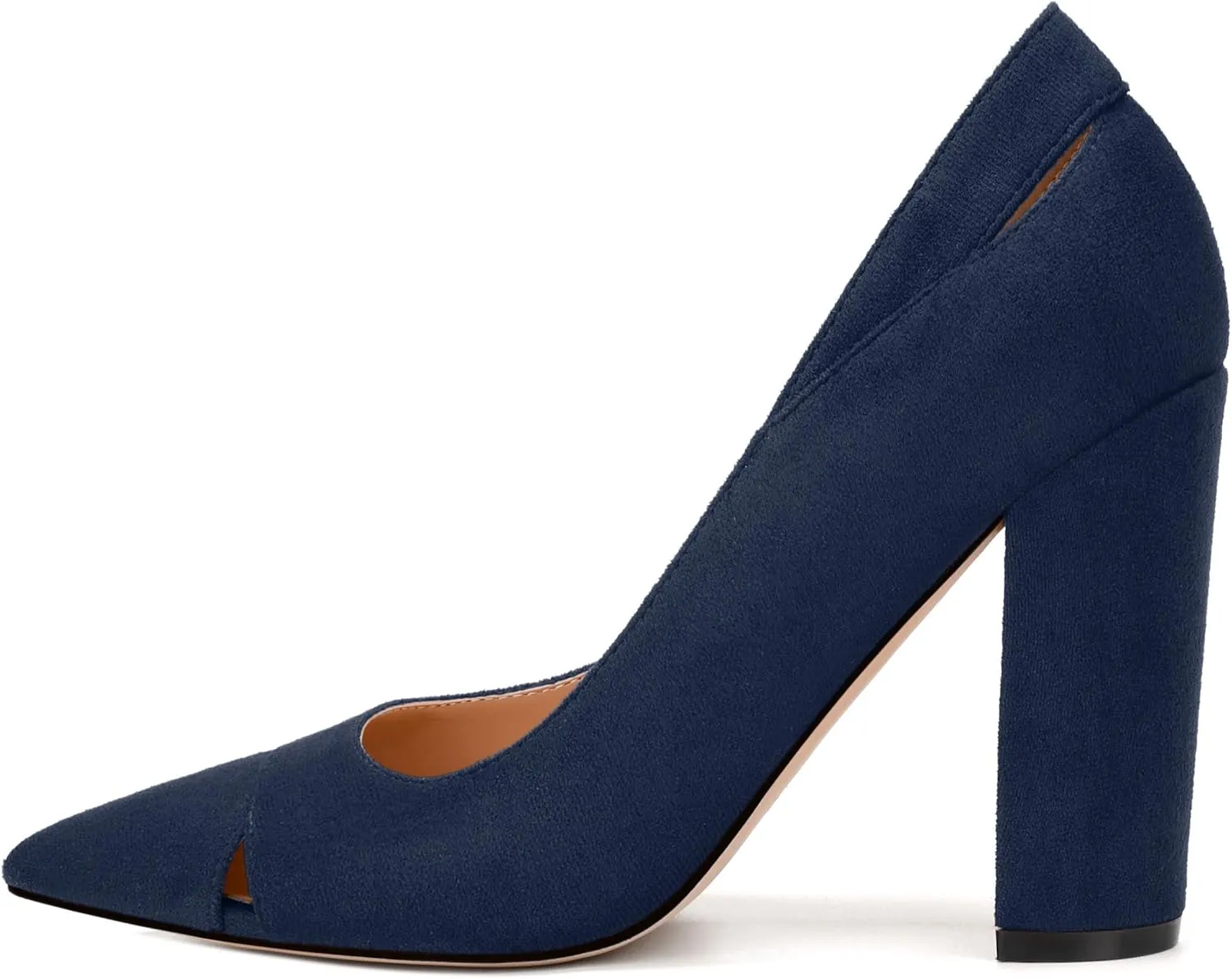 Women's Pumps, Pointed Toe High Heels Shoes for Women, Fashion Classic Pointed Toe High Chunky Heel Dress Pump Shoes