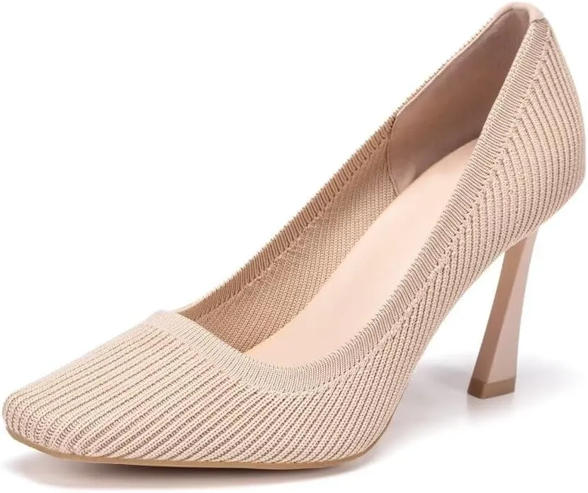 Women's Pumps Pointed Toe Kitten Heel Slip On Dressy Casual Shoes