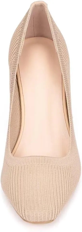 Women's Pumps Pointed Toe Kitten Heel Slip On Dressy Casual Shoes