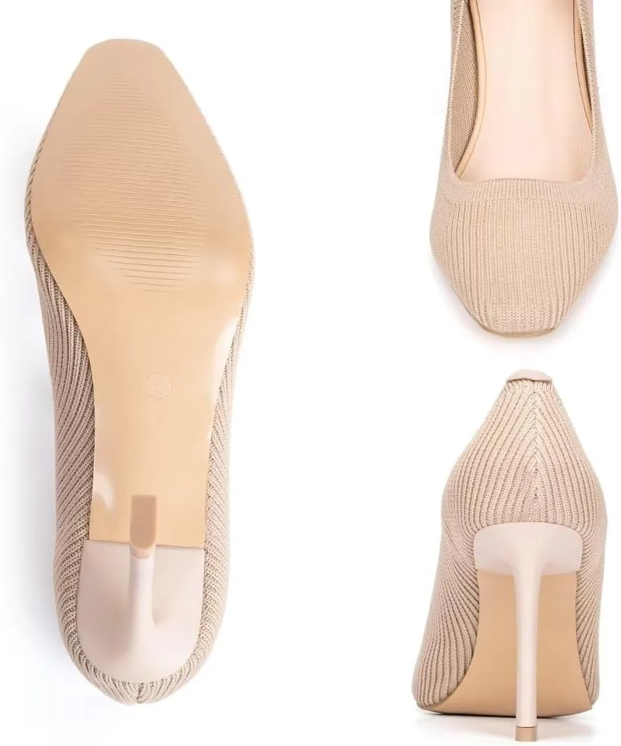 Women's Pumps Pointed Toe Kitten Heel Slip On Dressy Casual Shoes