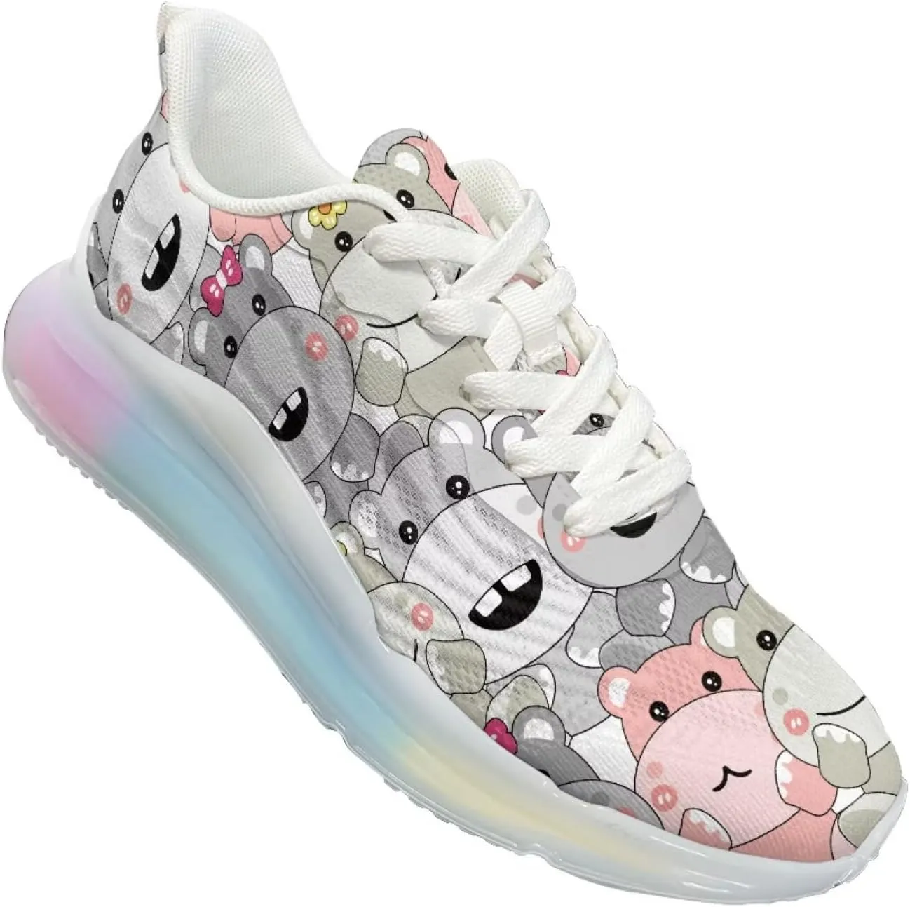 Women's Running Sneakers Lightweight Air Cushion Shoes Breathable Sports Tennis Shoes Non Slip Casual Walking Shoes US 6-11
