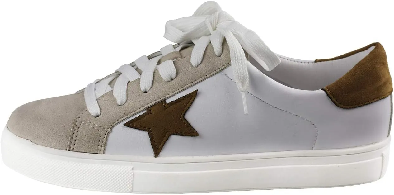 Womens Sneaker Flats Fashion Sneaker Glitter Metallic Lace Up Sparkle Slip On Street Casual Running Shoes
