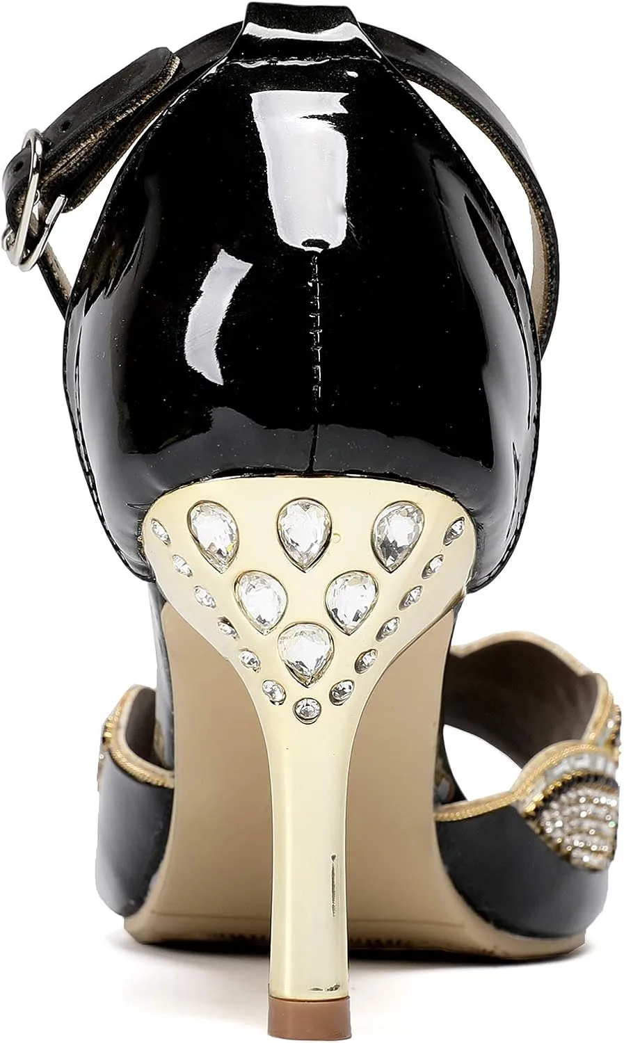 Women's Toe Handmade Rhinestones Crystal Heel Evening Bridal Wedding Prom Sandals
