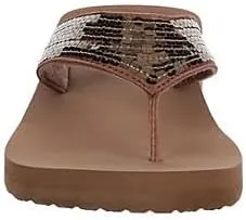 XAPPEAL Samantha - Women's Slip-On Sequins Thong Summer Flip Flop Sandals