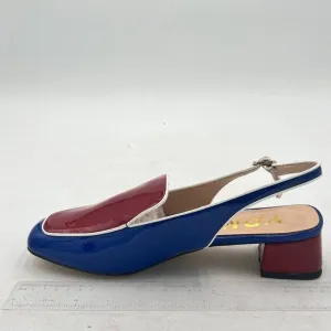 YDN Women Closed Square Toe Block Low Heels Slingback Formal Loafer Dressy Shoes