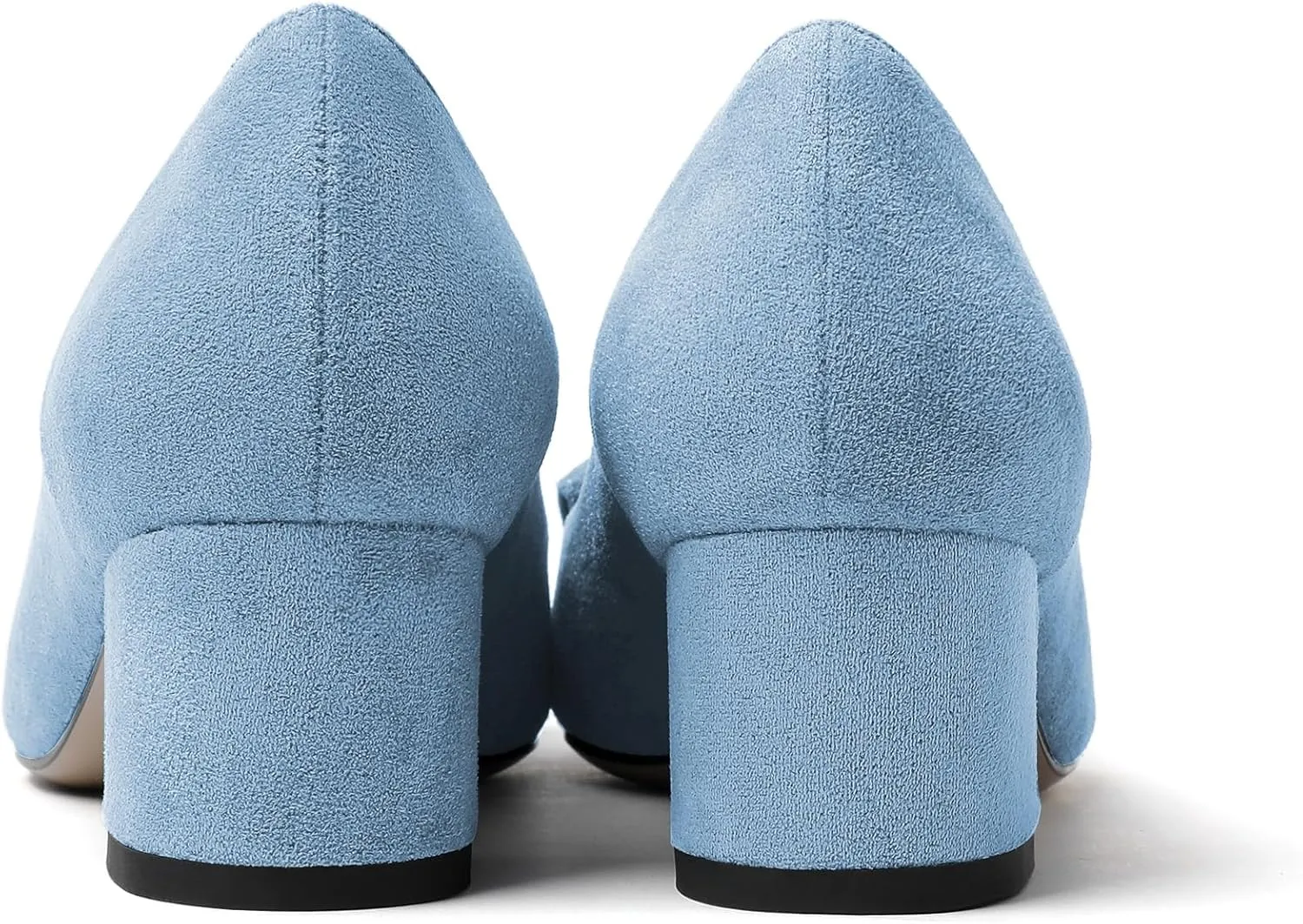 YODEKS Women's Chunky Heel Pumps Low Block Heel Pointed Toe Slip on Dress Pump Shoes for Work Casual Daily Life Party Dress Shoes