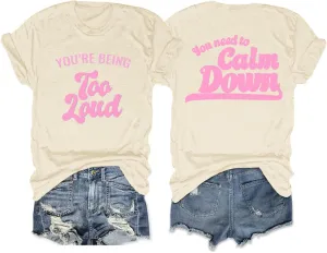 You Need to Calm Down Shirt Country Concert Tops for Women Music Lovers Letter Graphic Tees LGBTQ Pride Gift Tops