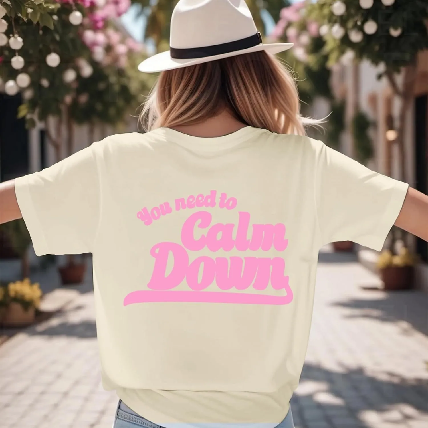 You Need to Calm Down Shirt Country Concert Tops for Women Music Lovers Letter Graphic Tees LGBTQ Pride Gift Tops