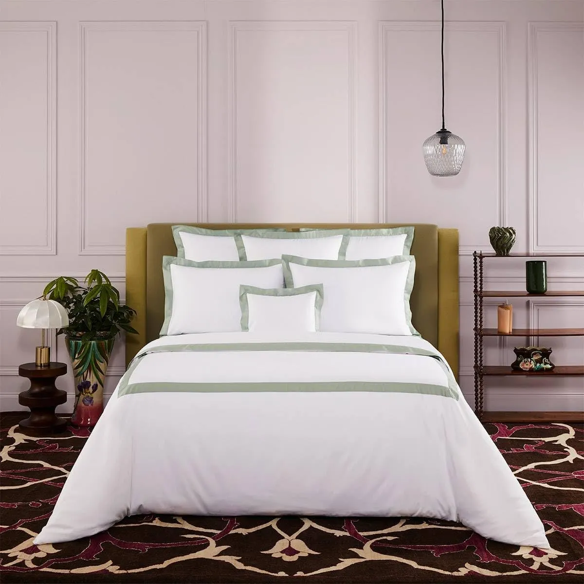 Yves Delorme Linea Verones Standard 20 x 30 in Sham - Extra Soft and Warm Luxury Sheets, 100% Natural Organic French Bed Linens - Breathable and Durable