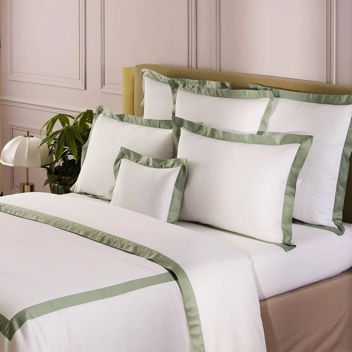 Yves Delorme Linea Verones Standard 20 x 30 in Sham - Extra Soft and Warm Luxury Sheets, 100% Natural Organic French Bed Linens - Breathable and Durable