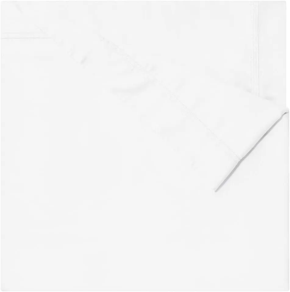 Yves Delorme Triomphe Blanc Twin 68 x 86 in Duvet Cover - Extra Soft and Warm Luxury Sheets, 100% Natural Organic French Bed Linens - Breathable and Durable