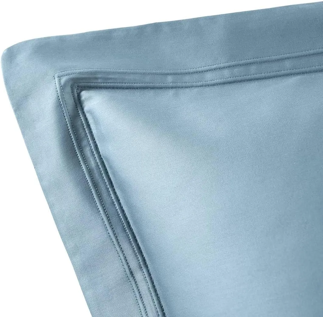Yves Delorme Triomphe Fjord Boudoir 12 x 17 in Sham - Extra Soft and Warm Luxury Sheets, 100% Natural Organic French Bed Linens - Breathable and Durable