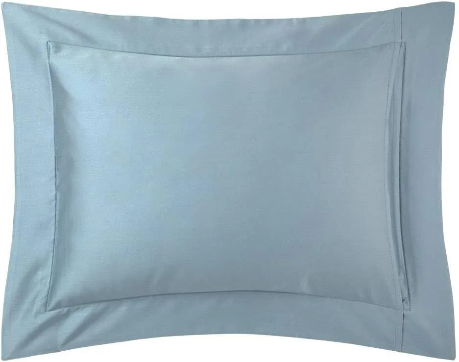 Yves Delorme Triomphe Fjord Boudoir 12 x 17 in Sham - Extra Soft and Warm Luxury Sheets, 100% Natural Organic French Bed Linens - Breathable and Durable